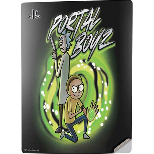 Adult Swim Rick and Morty Portal Boyz PS5 Digital Edition Console Skin